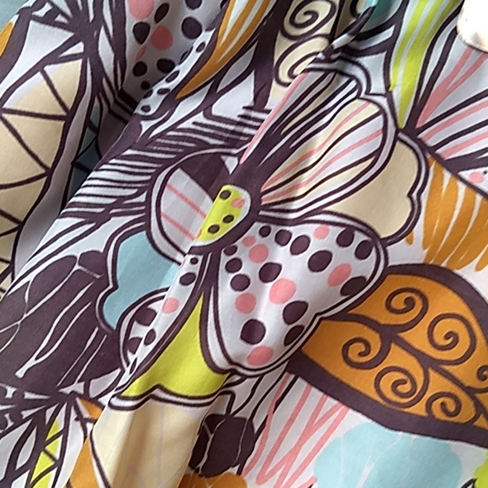 Phoebe Couture vintage printed silk dress - Picture 3 of 6